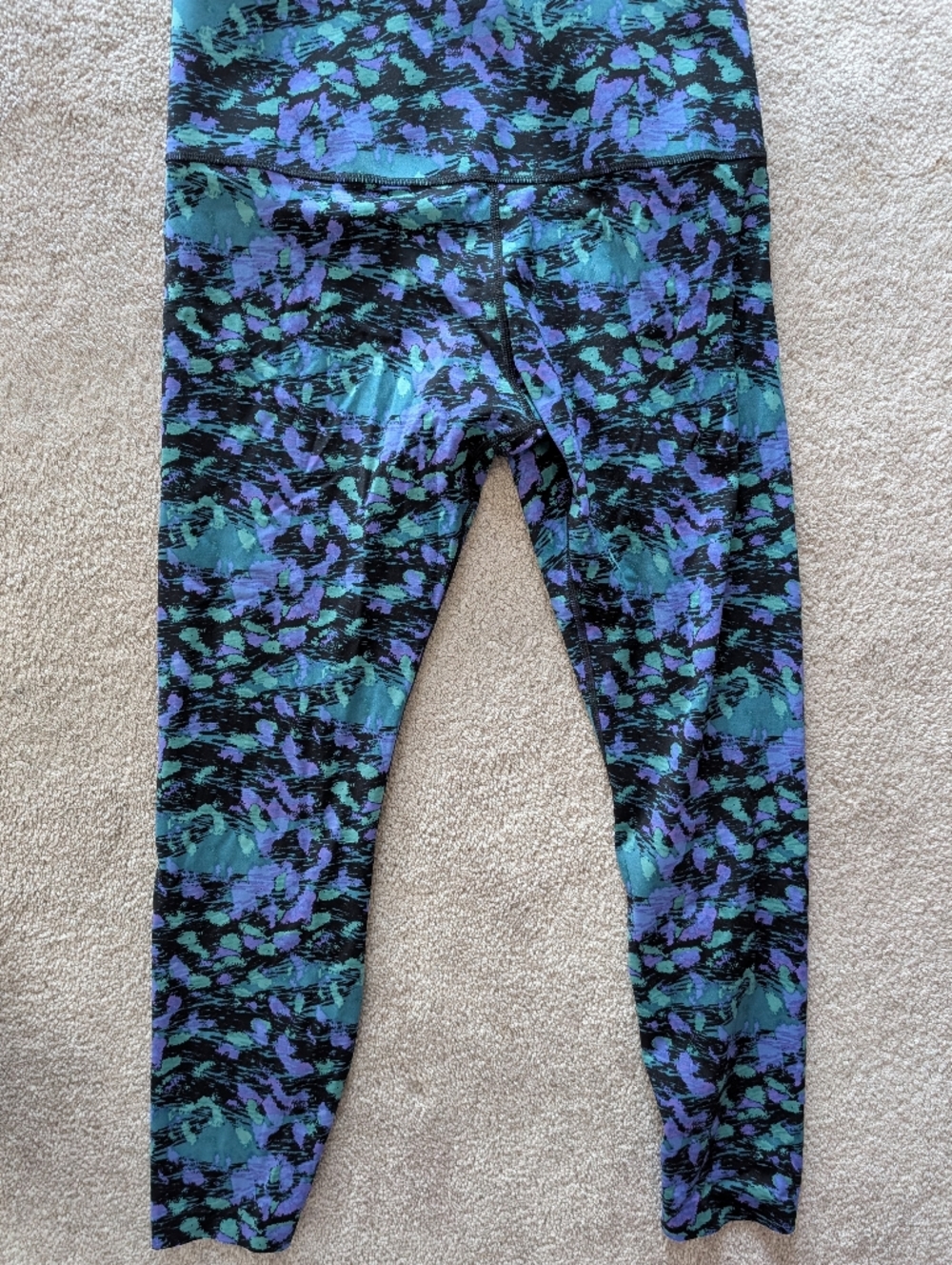 knix Teal, Blue & Purple Print Leggings - Picture 2 of 4